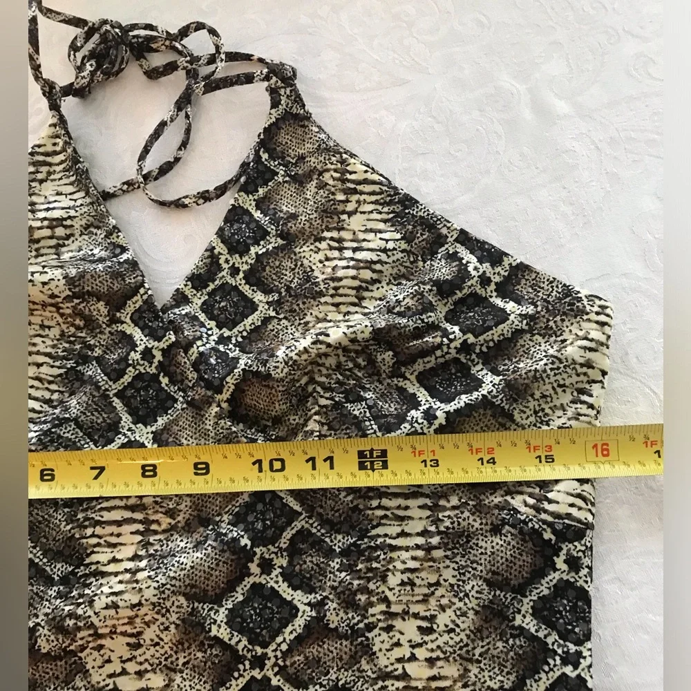 NWT Janine Paris Sequin Snakeskin Dress SZ M - Picture 5 of 10